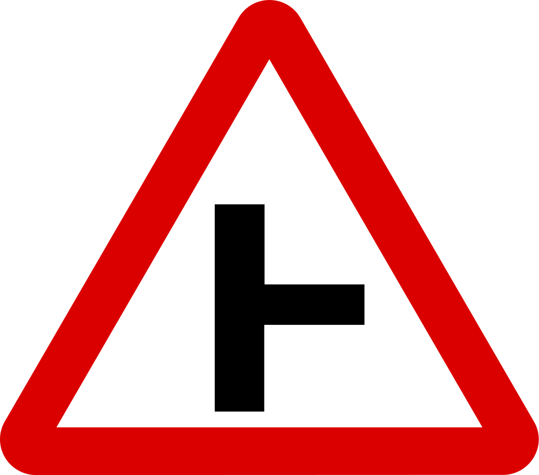 Side road on right